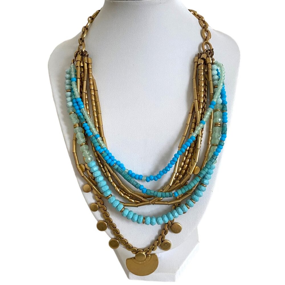 Stella and Dot Isa Disc Adjustable 4 In 1 Necklace